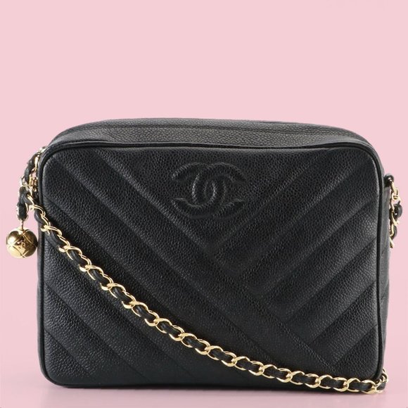 RARE Chanel Vintage Caviar CC Camera Bag - Picture 1 of 5